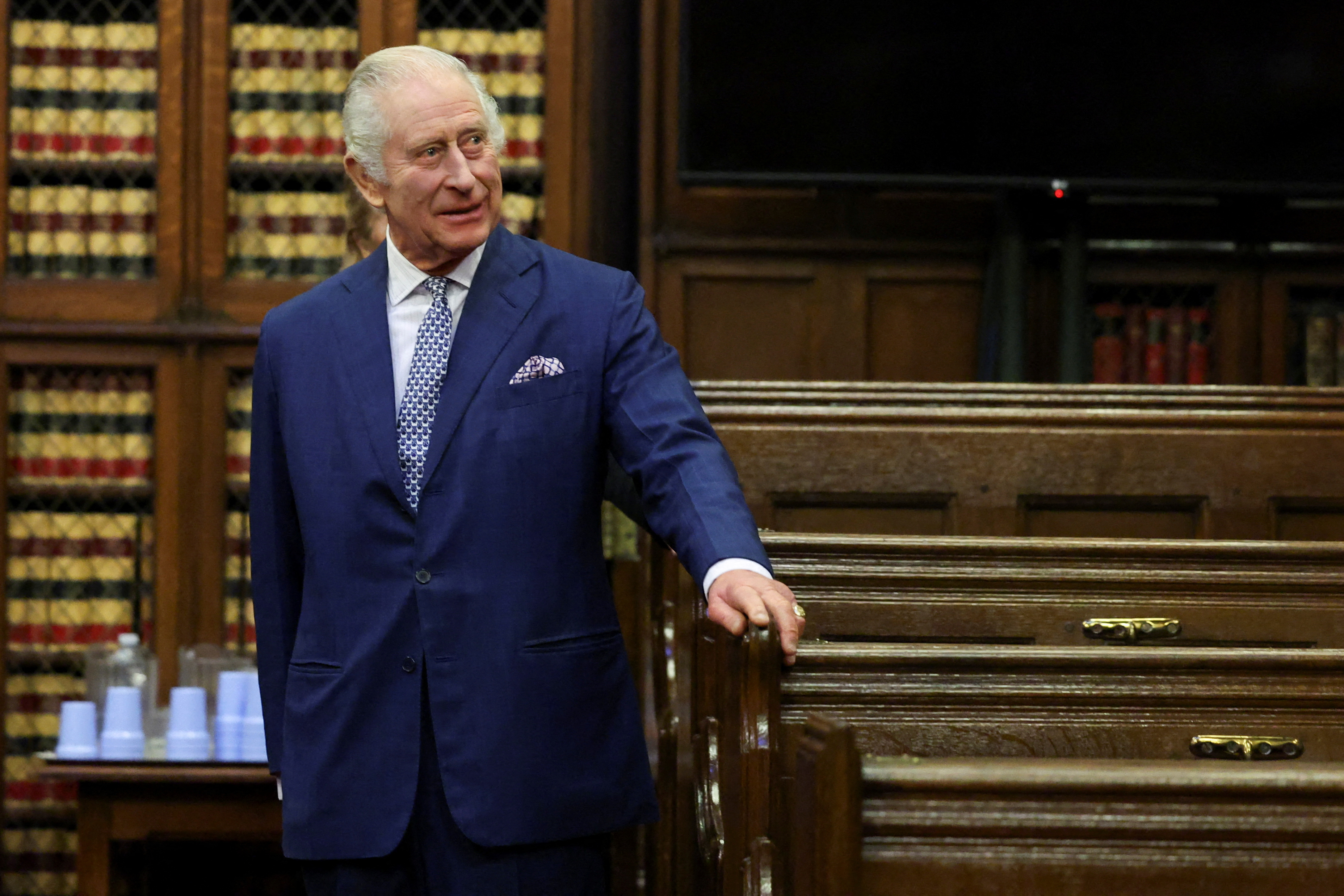 King Charles III visits the Royal Courts of Justice on December 14, 2023 in London, England | Source: Getty Images