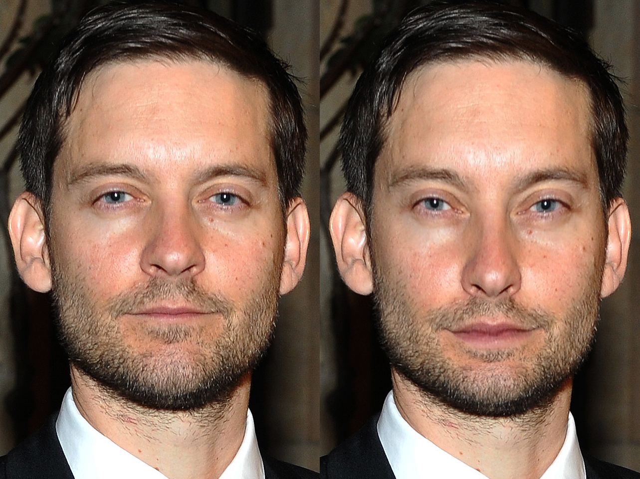 Tobey Maguire vs how he would look with the Golden Ratio | Source: Getty Images