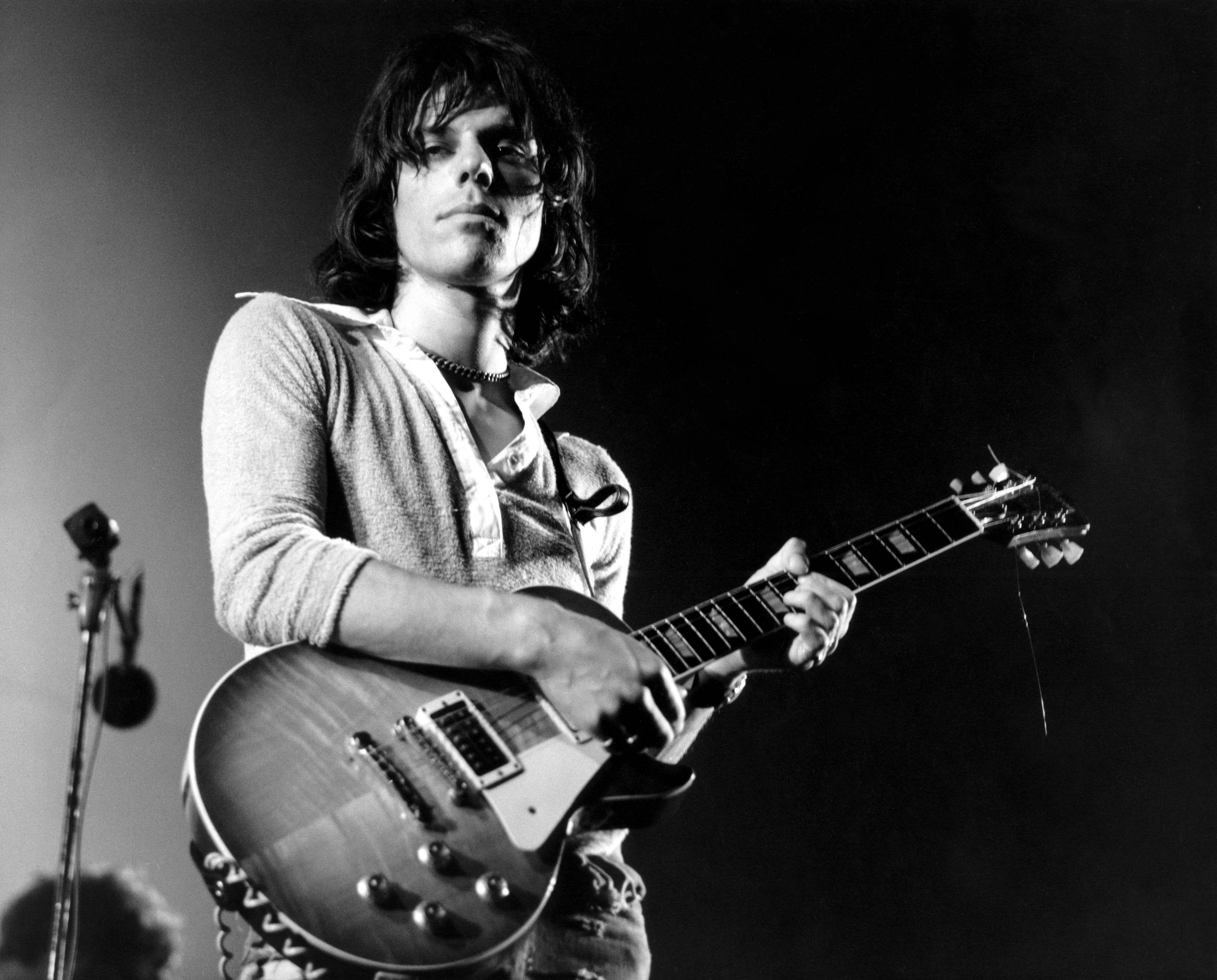 Jeff Beck of The Jeff Beck Group is pictured as he performs live on stage playing a Gibson Les Paul guitar at the Newport Jazz Festival on July 4, 1969, in Newport, Rhode Island | Source: Getty Images