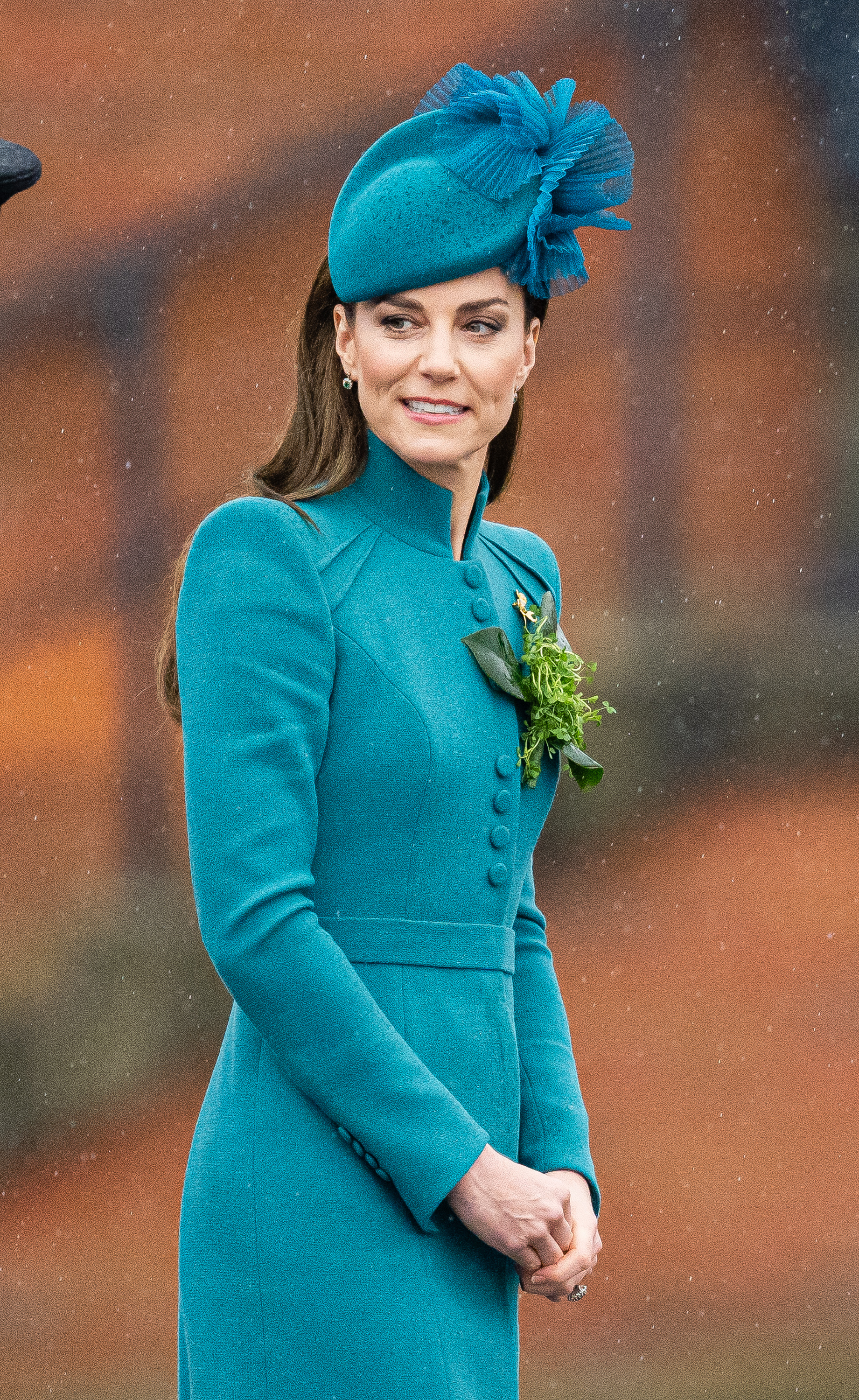 Catherine, Princess of Wales attend the St. Patrick's Day Parade at Mons Barracks in Aldershot, England, on March 17, 2023. | Source: Getty Images