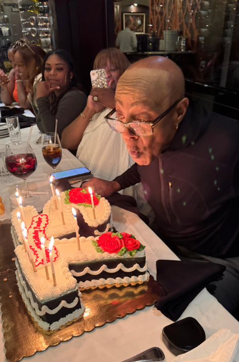 Peabo Bryson blows out candles on his 75th birthday cake | Source: Instagram/peabobryson2