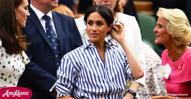 Meghan Markle makes a rare appearance at Wimbledon wearing white trousers 