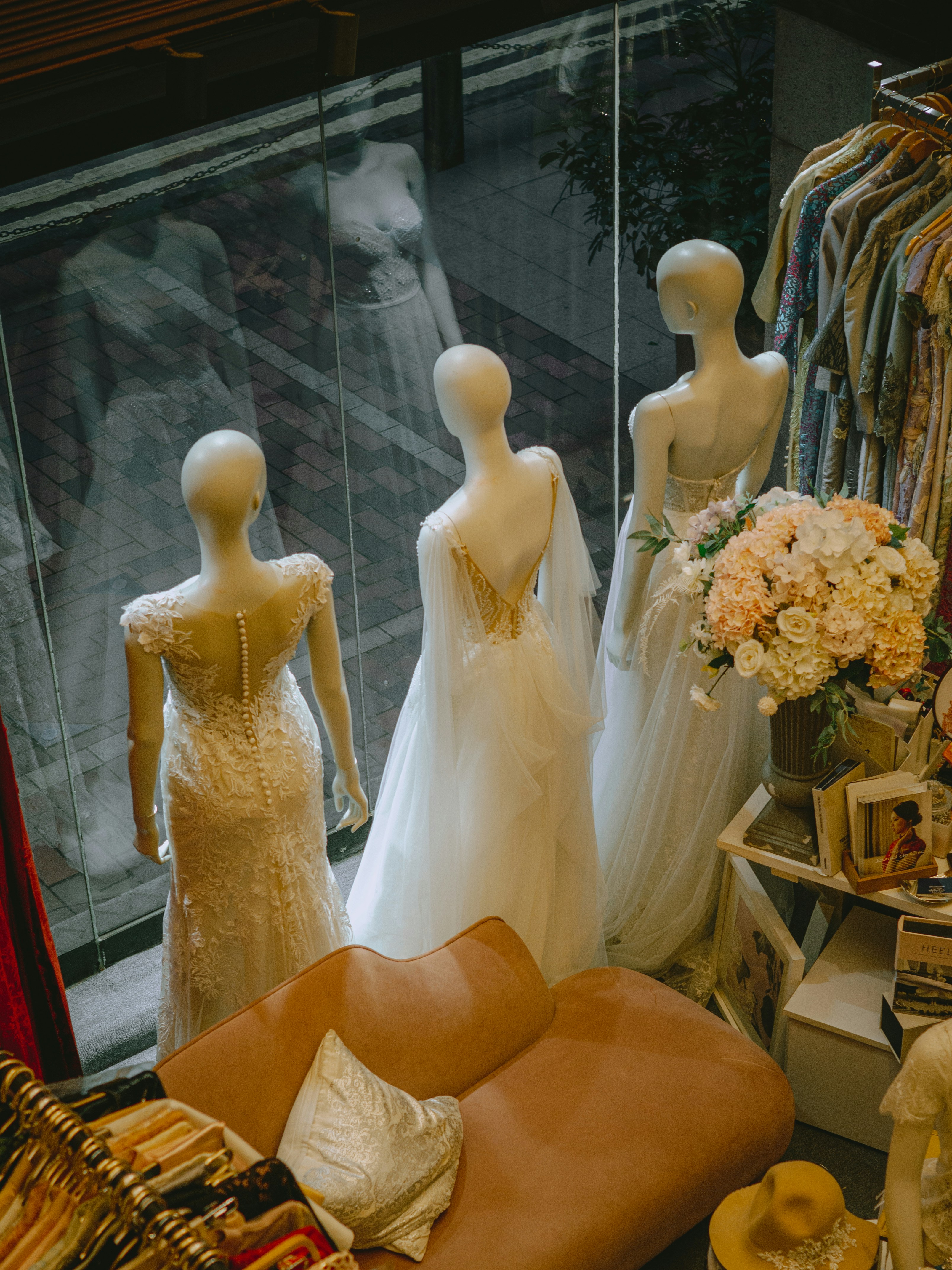 The interior of a wedding dress boutique | Source: Unsplash
