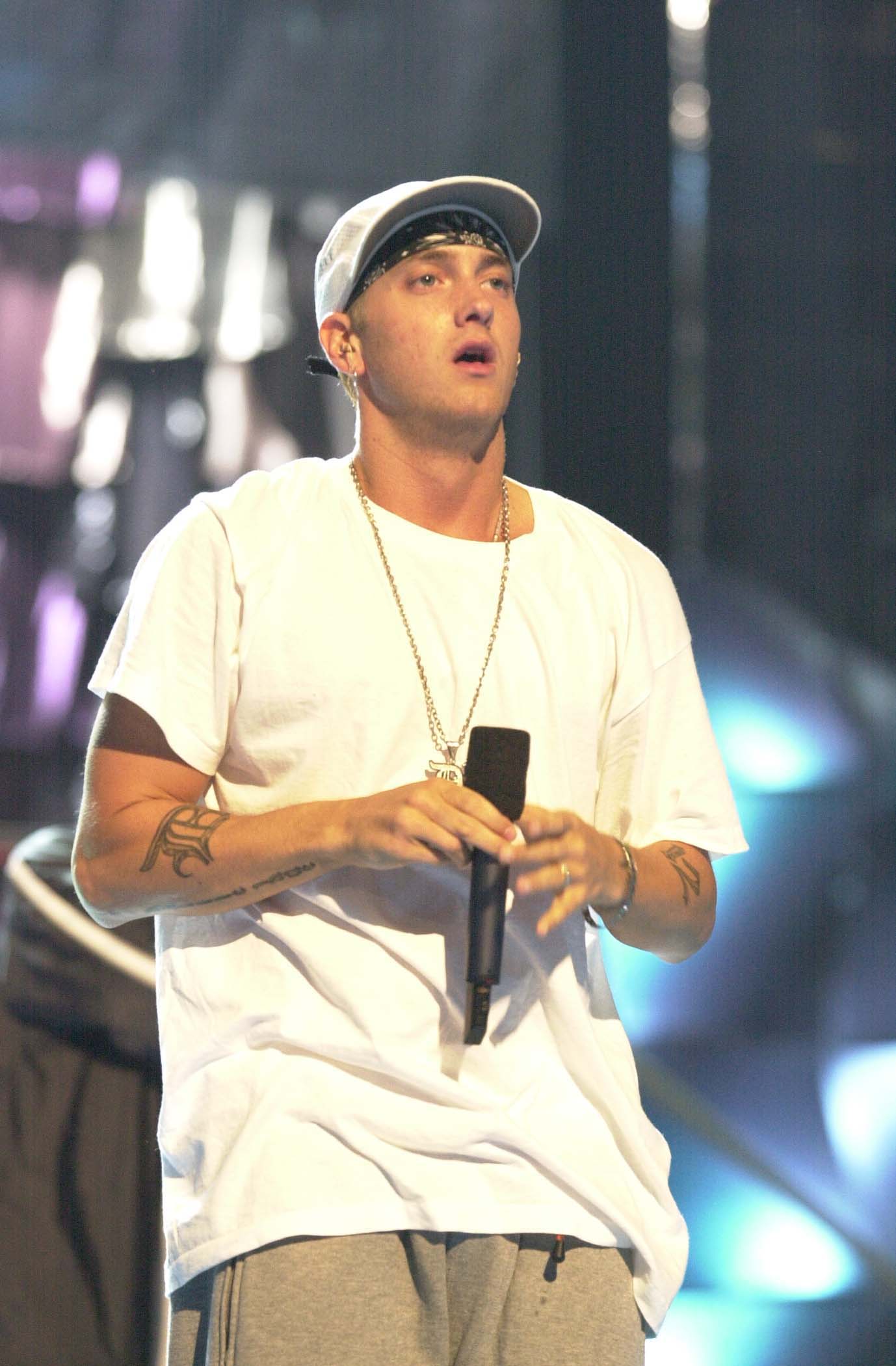 Eminem during MTV VMA 2000 Rehearsal on September 7, 2000 | Source: Getty Images