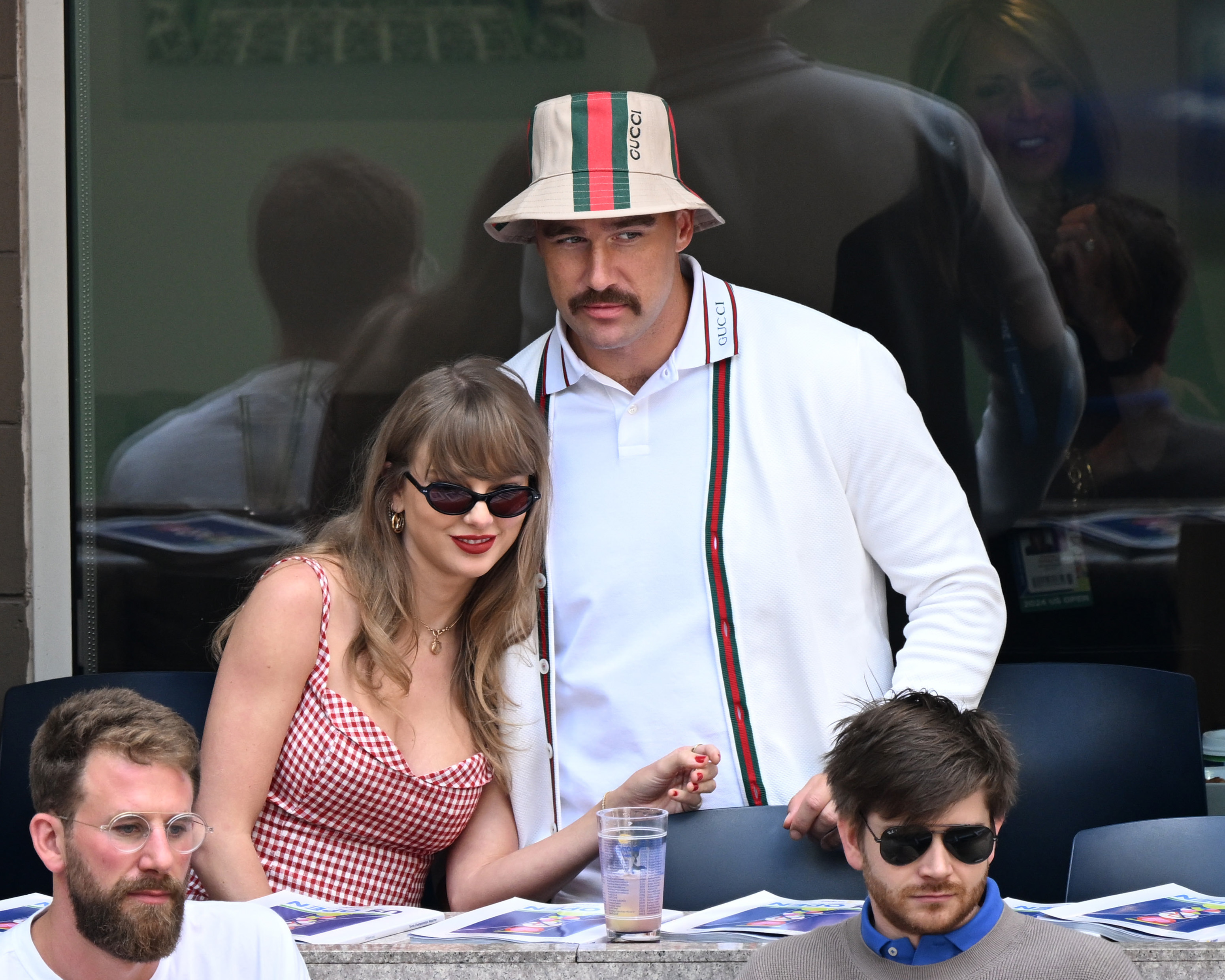 Taylor Swift and Travis Kelce at the 2024 US Open on September 8, 2024 | Source: Images