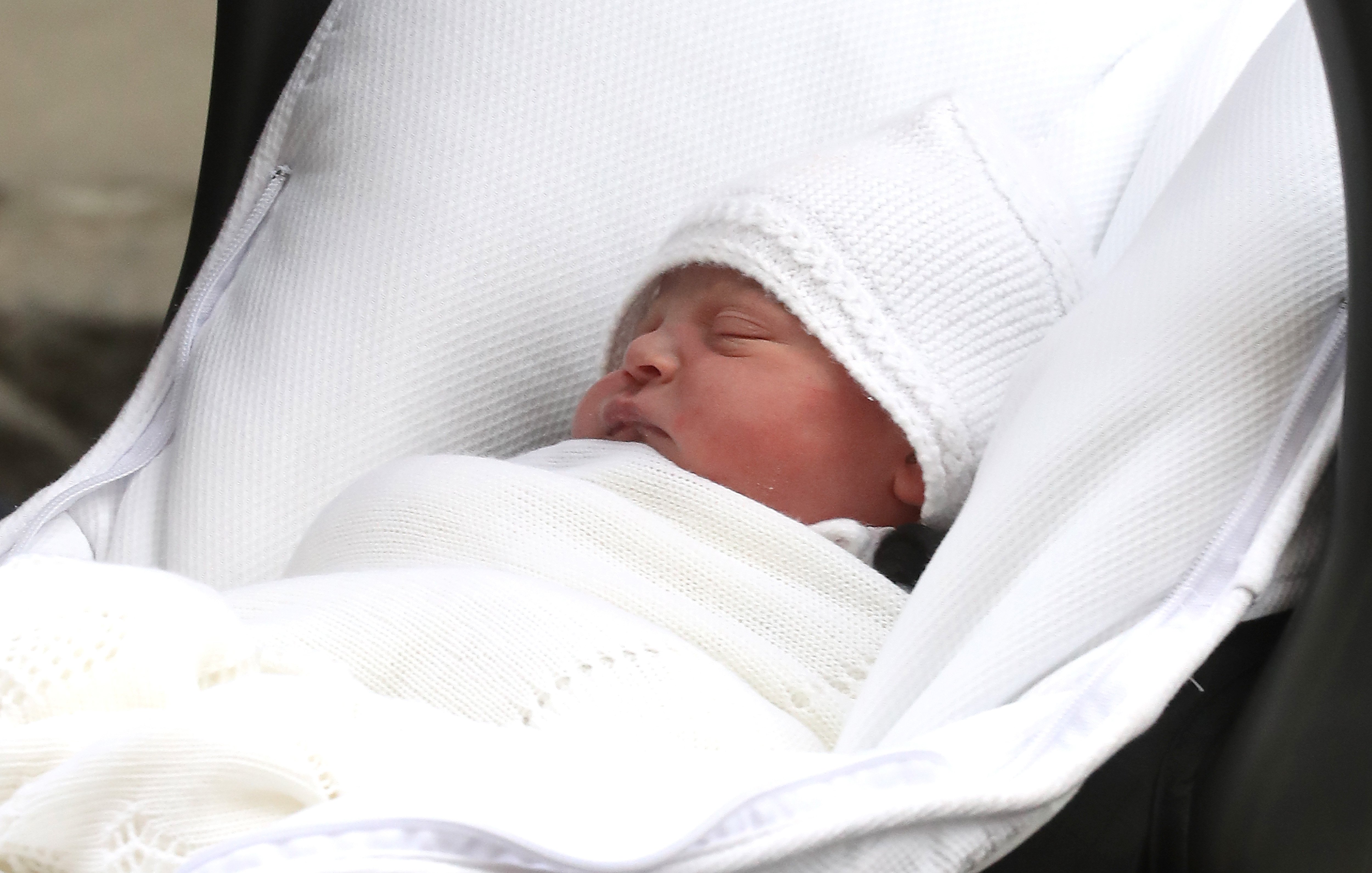 The newborn baby son of Prince William, Duke of Cambridge and Catherine, Duchess of Cambridge on April 23, 2018 in London. | Photo: Getty Images