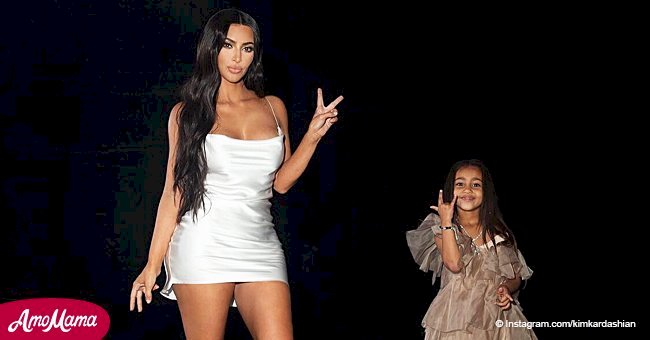 Kim Kardashian flashes toned legs in a photoshoot directed by daughter North