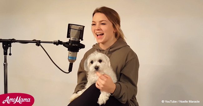 Teenager with magnificent voice shows world her rescued friend during song