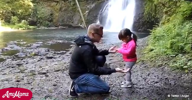 Man got down on one knee and asked girlfriend's daughter if he could be her father