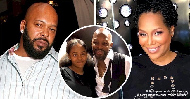 Suge Knight's daughter wears matching high bun hairstyle with her mom ...