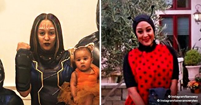 Tia and Tamera Mowry share photos with their husbands & kids in adorable Halloween costumes