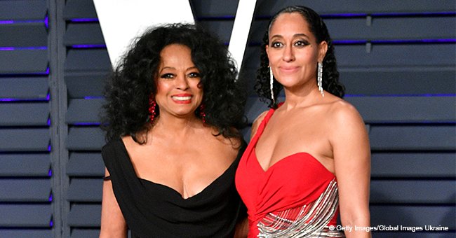 Diana Ross & Daughter Tracee Radiate Elegance in Fitted Dresses as They Pose at Vanity Fair Party