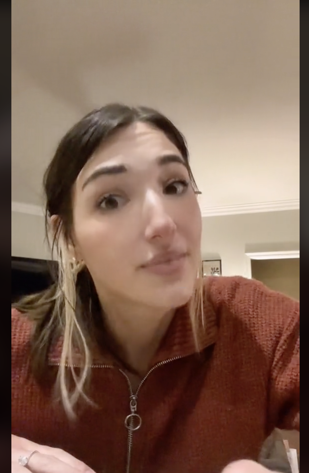Alaina explaining why her grandma left everything to her in her will, as seen in a video dated December 2, 2022 | Source: TikTok/alaina_plzz