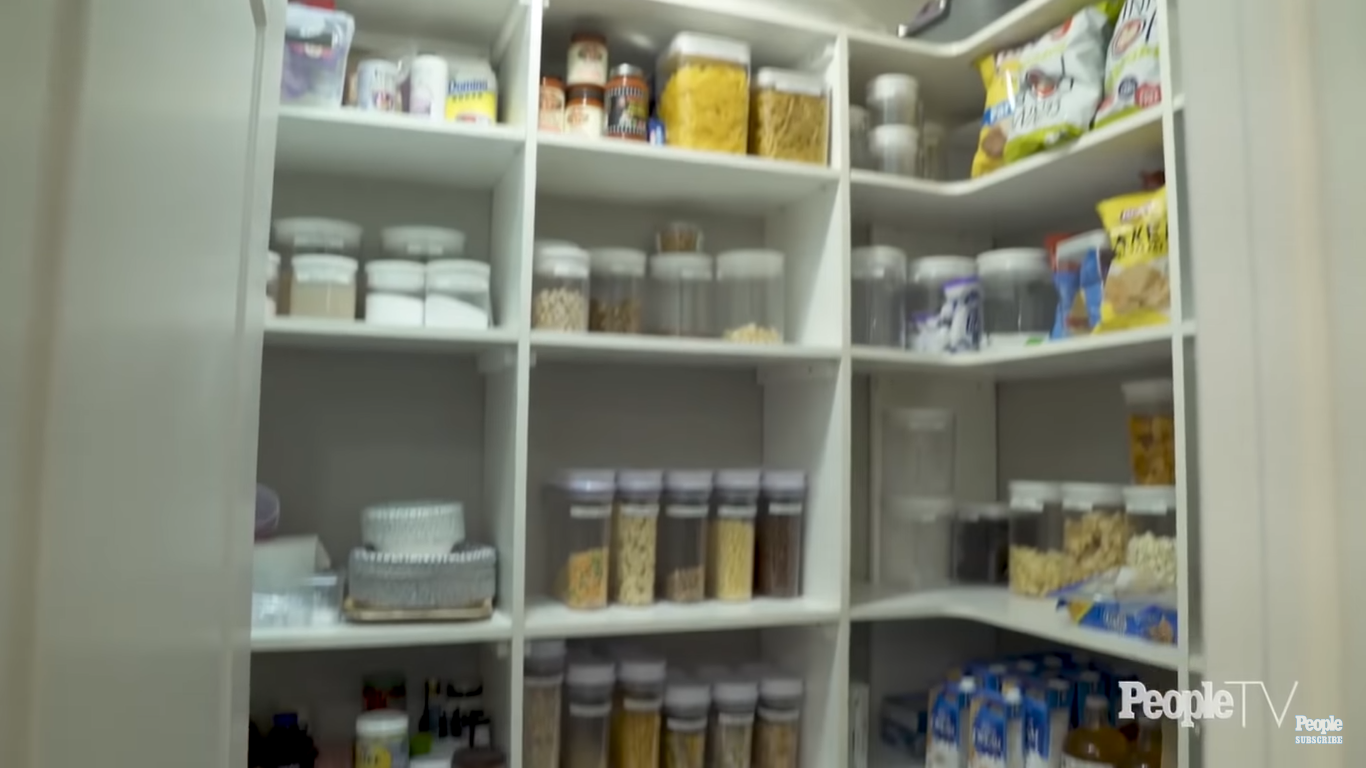Jenny McCarthy and Donnie Wahlberg's pantry in their Chicago home | Source: YouTube/People