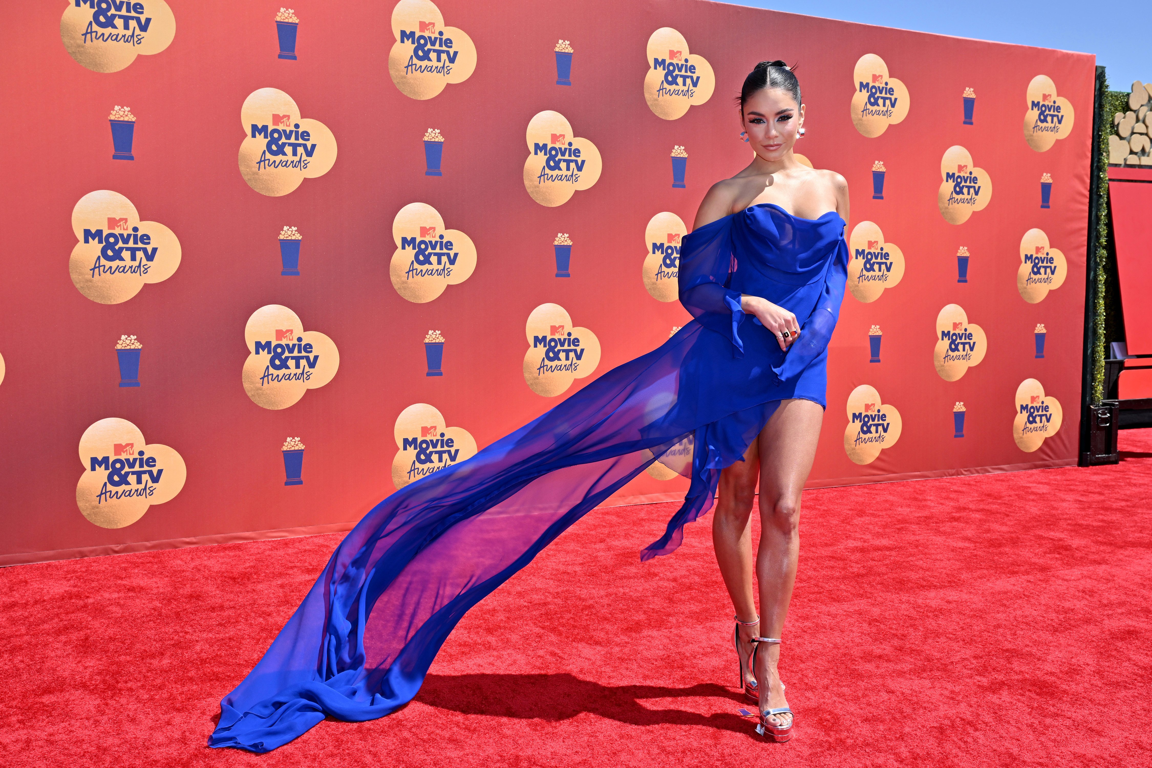 Vanessa Hudgens on the 2022 MTV Movie & TV Awards Red Carpet on June 5, 2022 |  Source: Getty Images