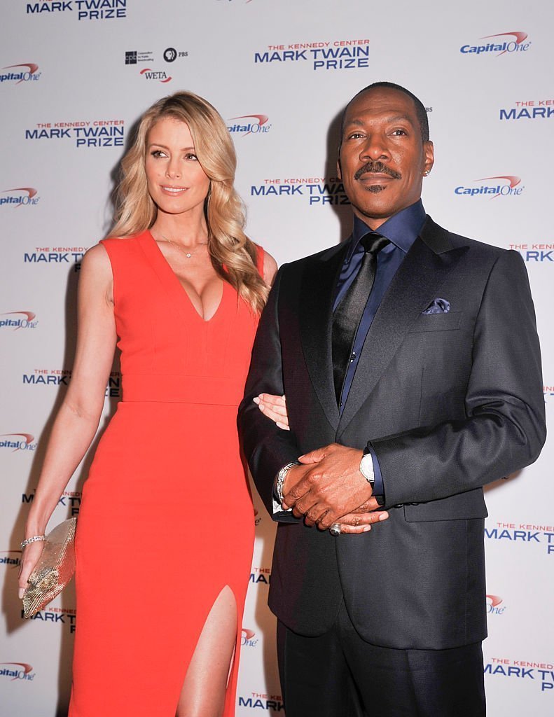 Eddie Murphy and his fiancé Paige Butcher at the red carpet of the 18th Annual Mark Twain Prize for Humor in Washington in October 2015. | Photo: Getty Images