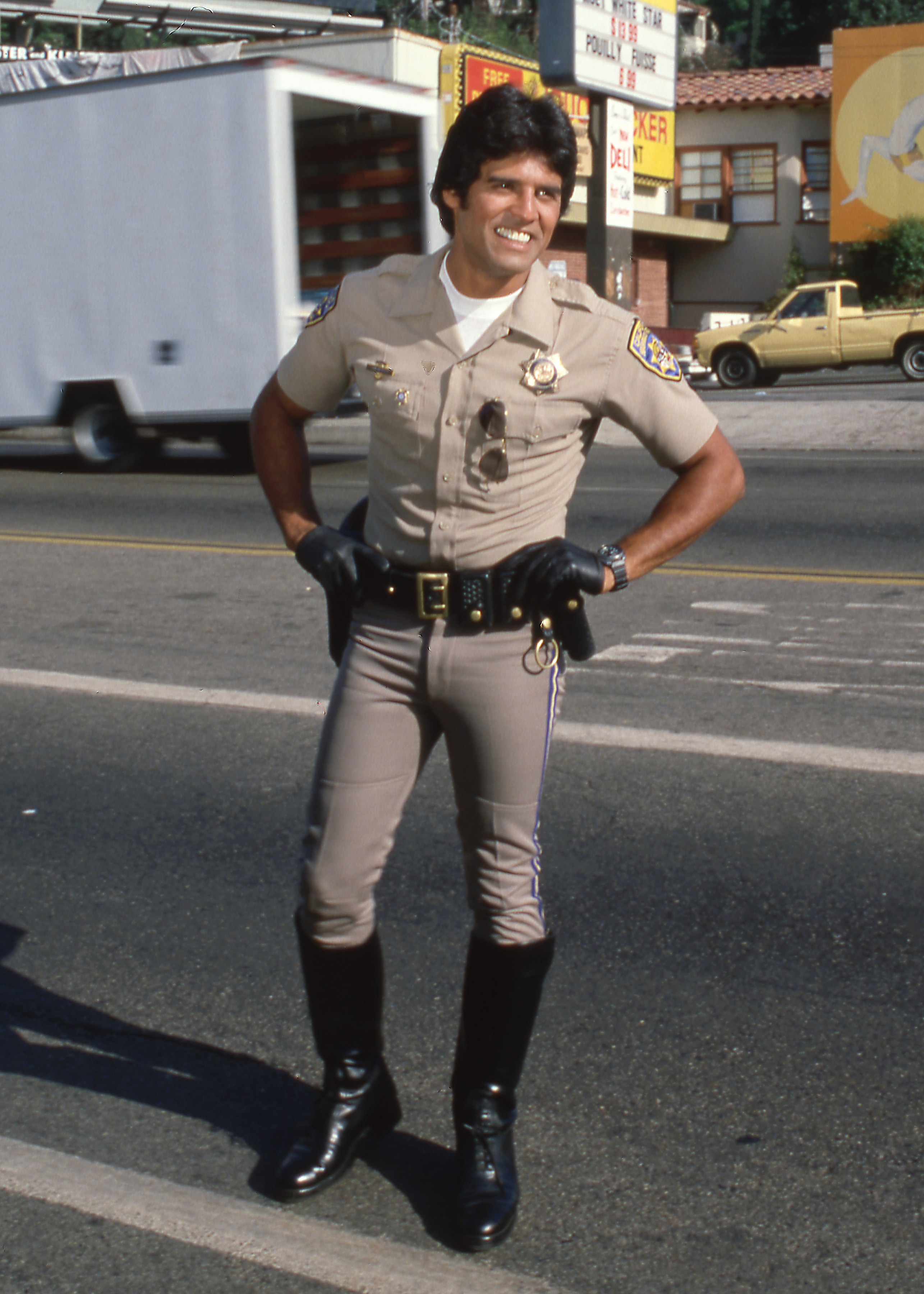 The actor on the set of the 1977 series "CHiPs." | Source: Getty Images