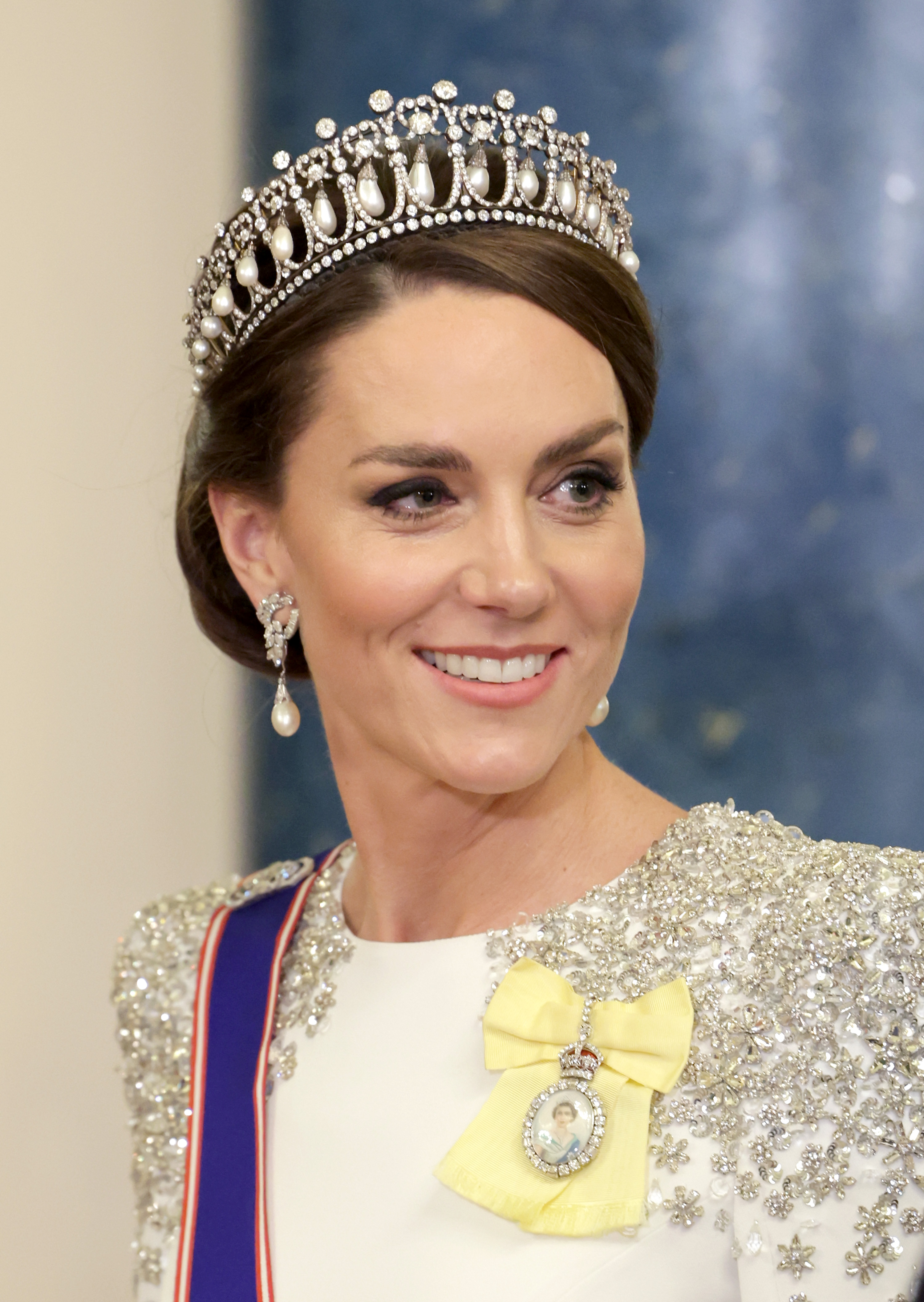 Kate Middleton during the State Banquet at Buckingham Palace on November 22, 2022 in London, England. | Source: Getty Images