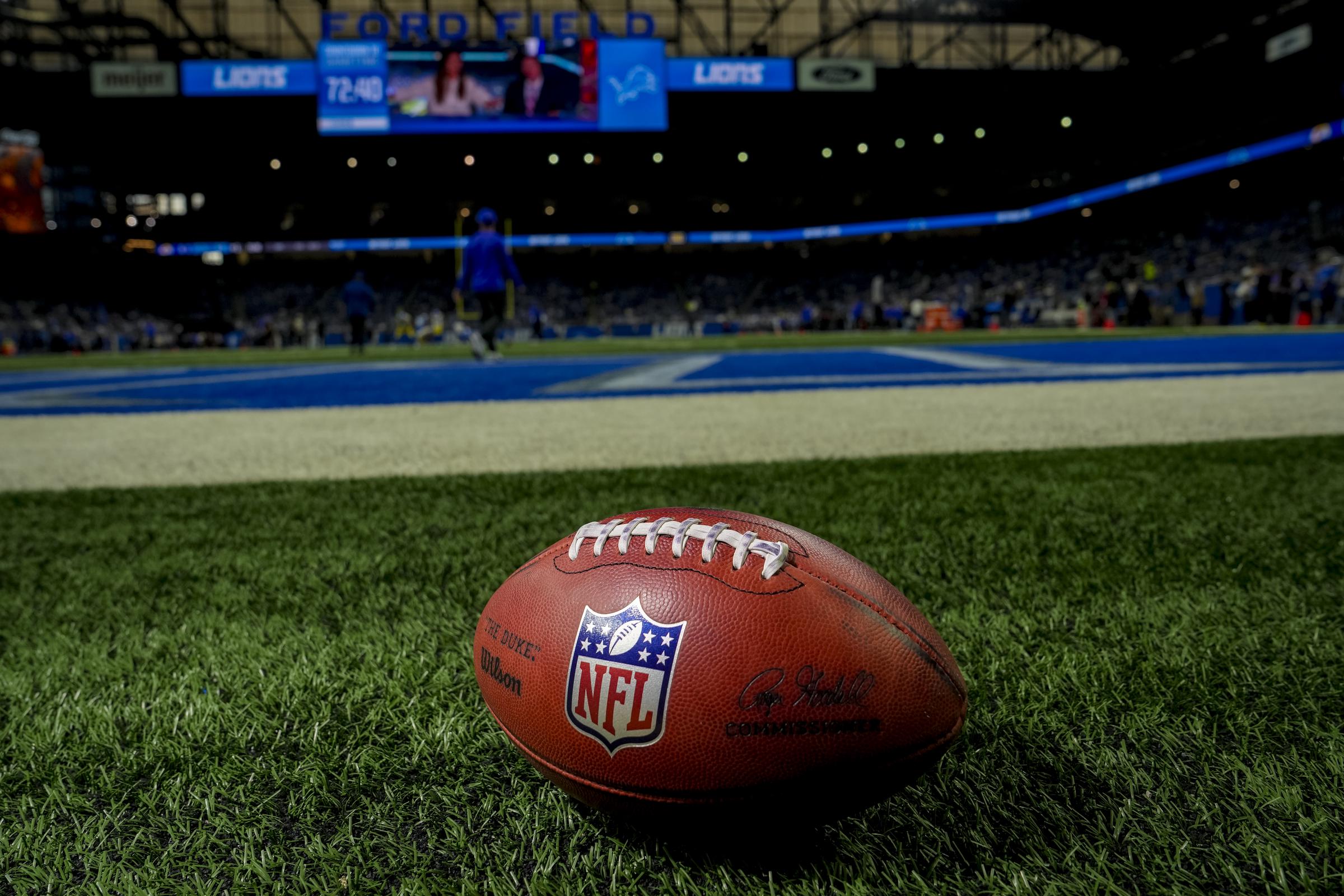 A football with the NFL logo | Source: Getty Images