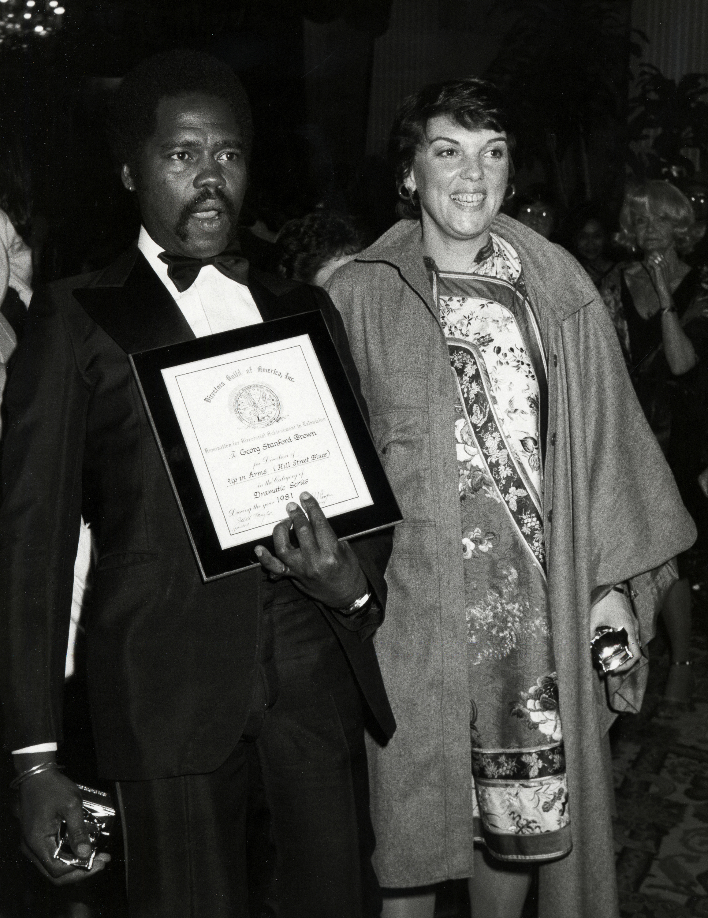 Georg Stanford Brown and Tyne Daly during the 34th Annual Directors Guild Awards on March 13, 1982, in Beverly Hills, California. | Source: Getty Images