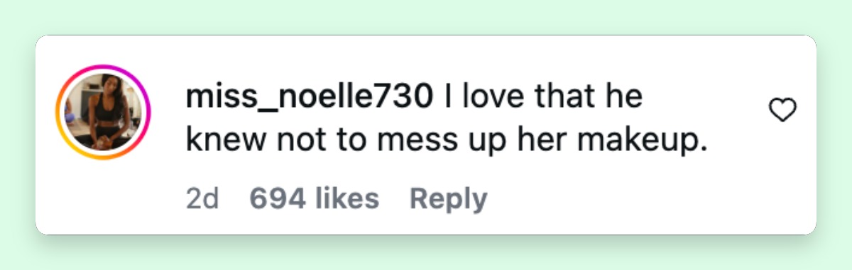 An Instagram user's comment about Terry Crews and Rebecca King-Crews' appearance at the 2026 Gold Gala | Source: Instagram/movietvnewsofficial