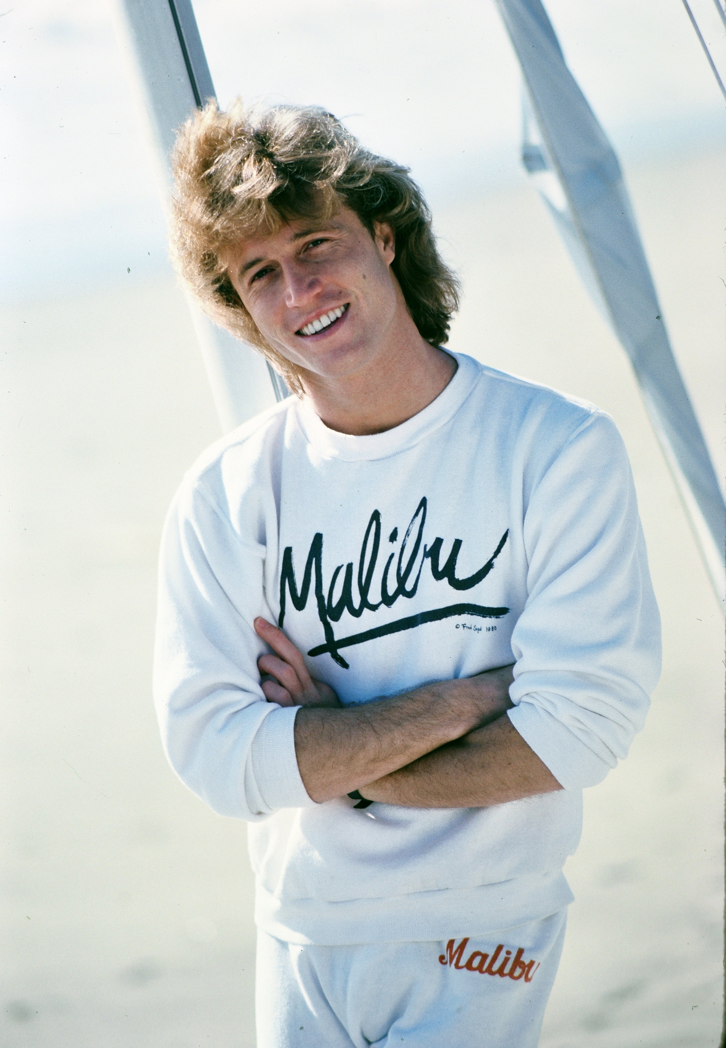 Andy Gibb posing for a picture circa 1980 | Source: Getty Images 