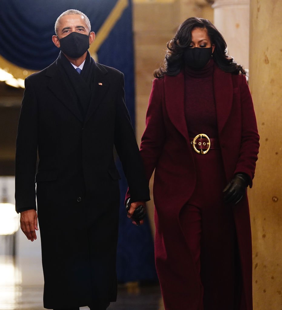 Former US President Barack Obama and Michelle Obama on January 20, 2021 in Washington, D.C. | Photo: Getty Images