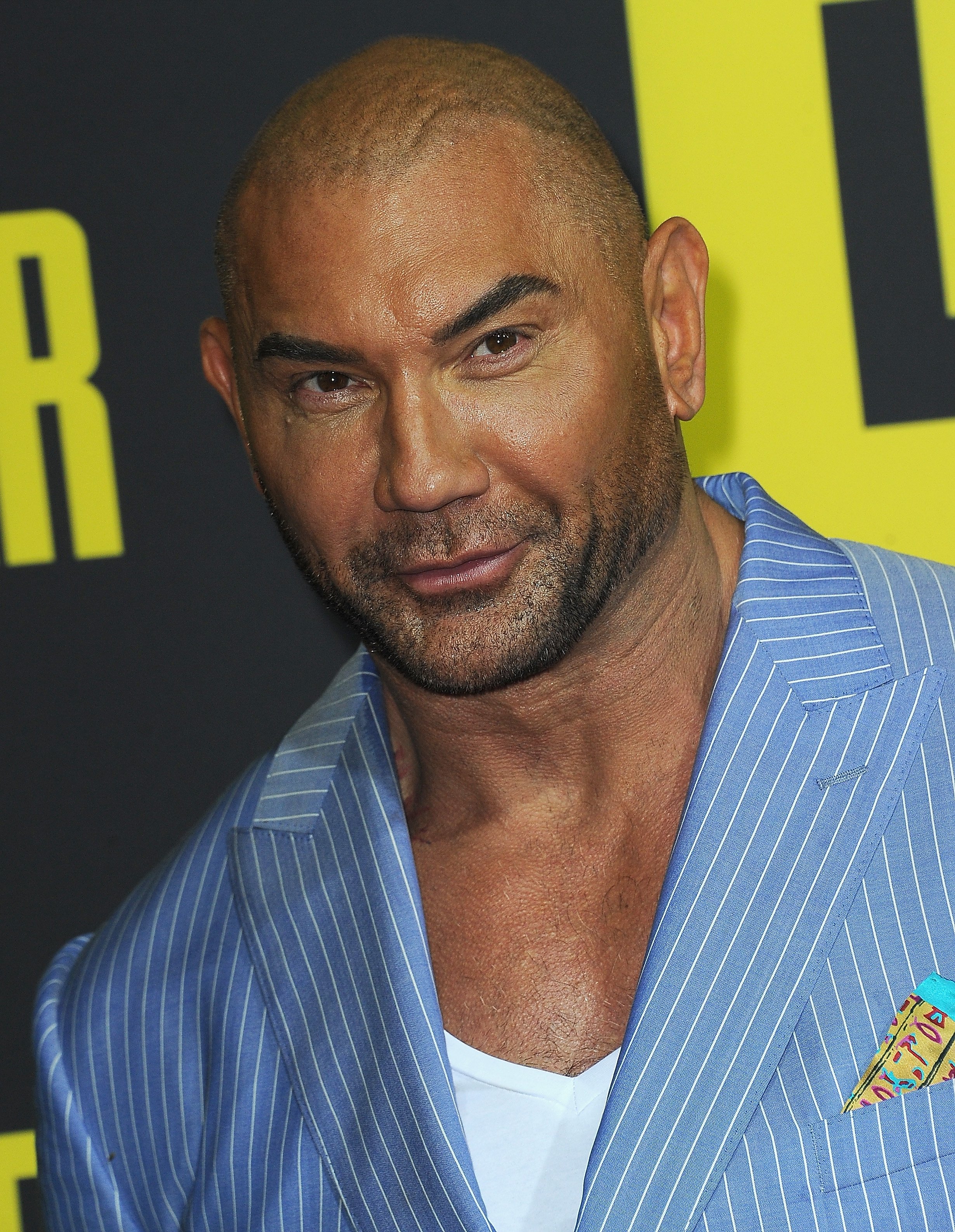  Dave Bautista at the premiere of 20th Century Fox's "Stuber" in 2019 in Los Angeles. | Source: Getty Images