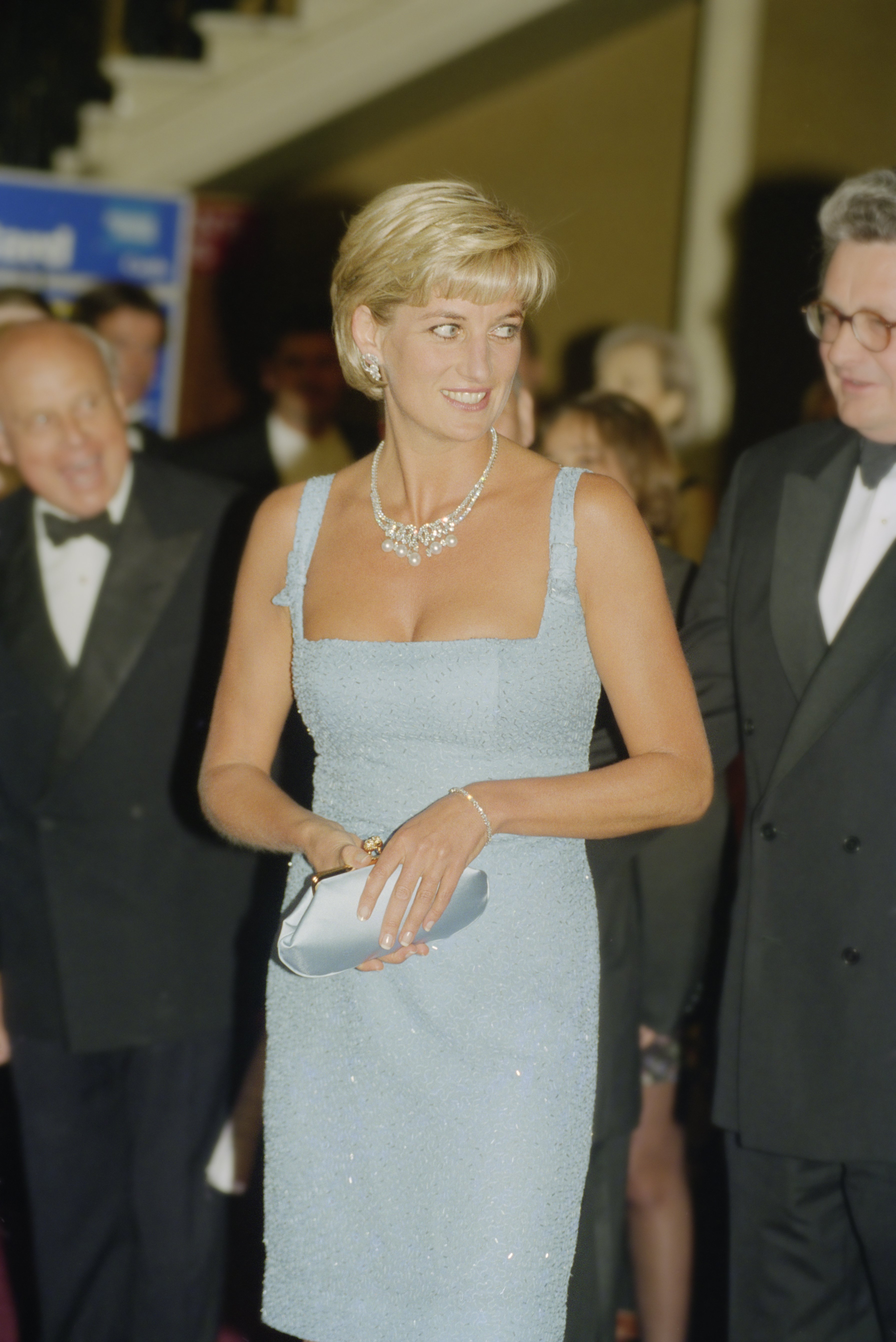 Princess Diana at the Royal Albert Hall after an English National Ballet production of 'Swan Lake', London, 3rd June 1997 | Source: Getty Images 
