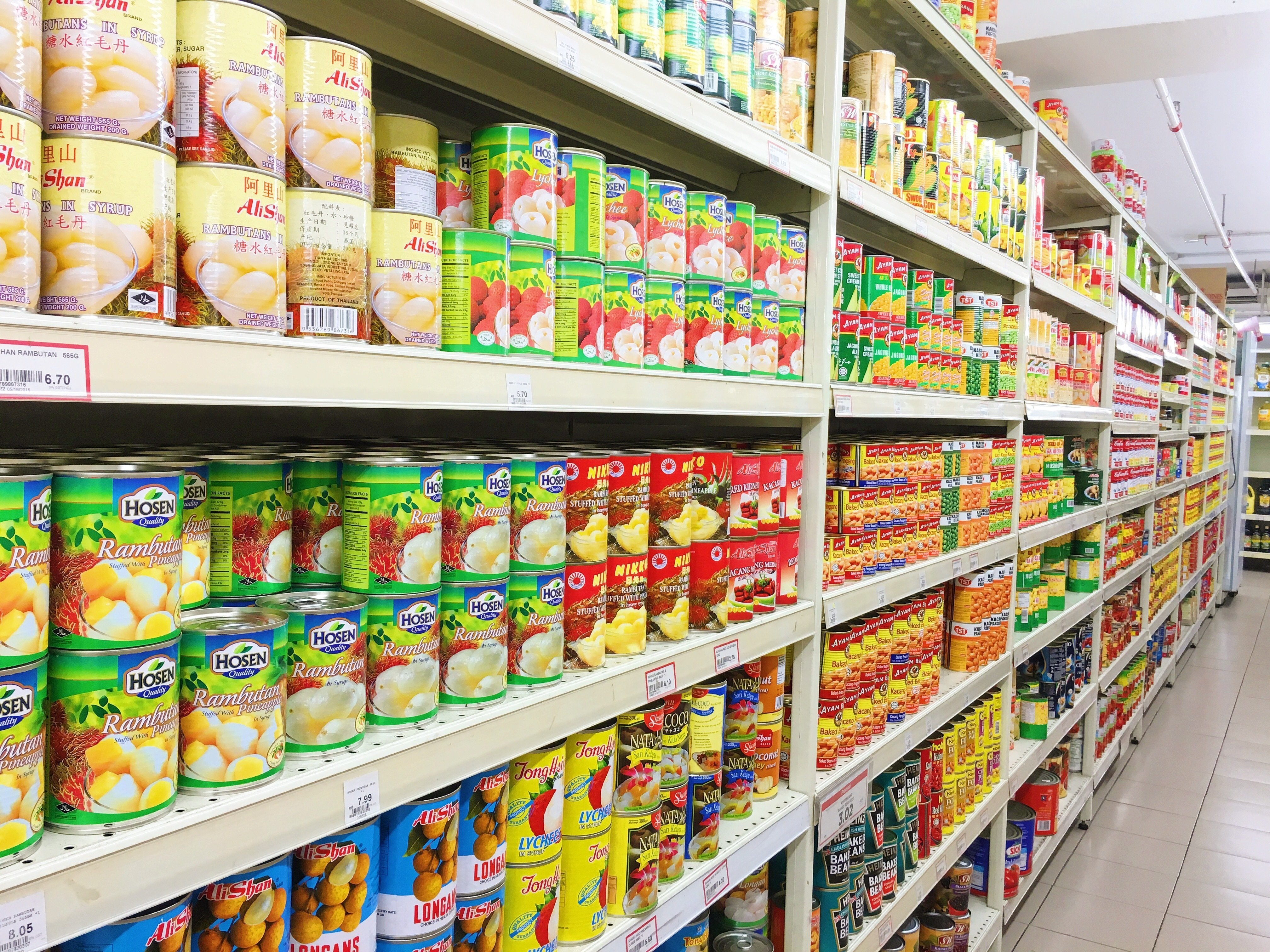Pasillo de supermercado. Foto: Shutterstock