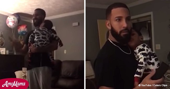 Dad sings to deaf son and is reduced to tears seeing the toddler’s reaction