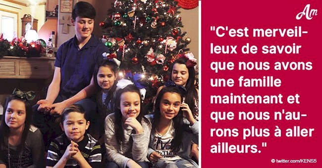 Un couple adopte sept frères et sœurs pour leur offrir un foyer juste avant Noël