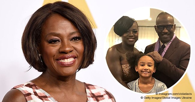 Viola Davis stuns in golden dress in family pic with 8-year-old daughter and husband Julius Tennon