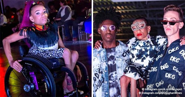 Meet the woman who can't walk but broke barriers to hit the runway and realize her modeling dreams