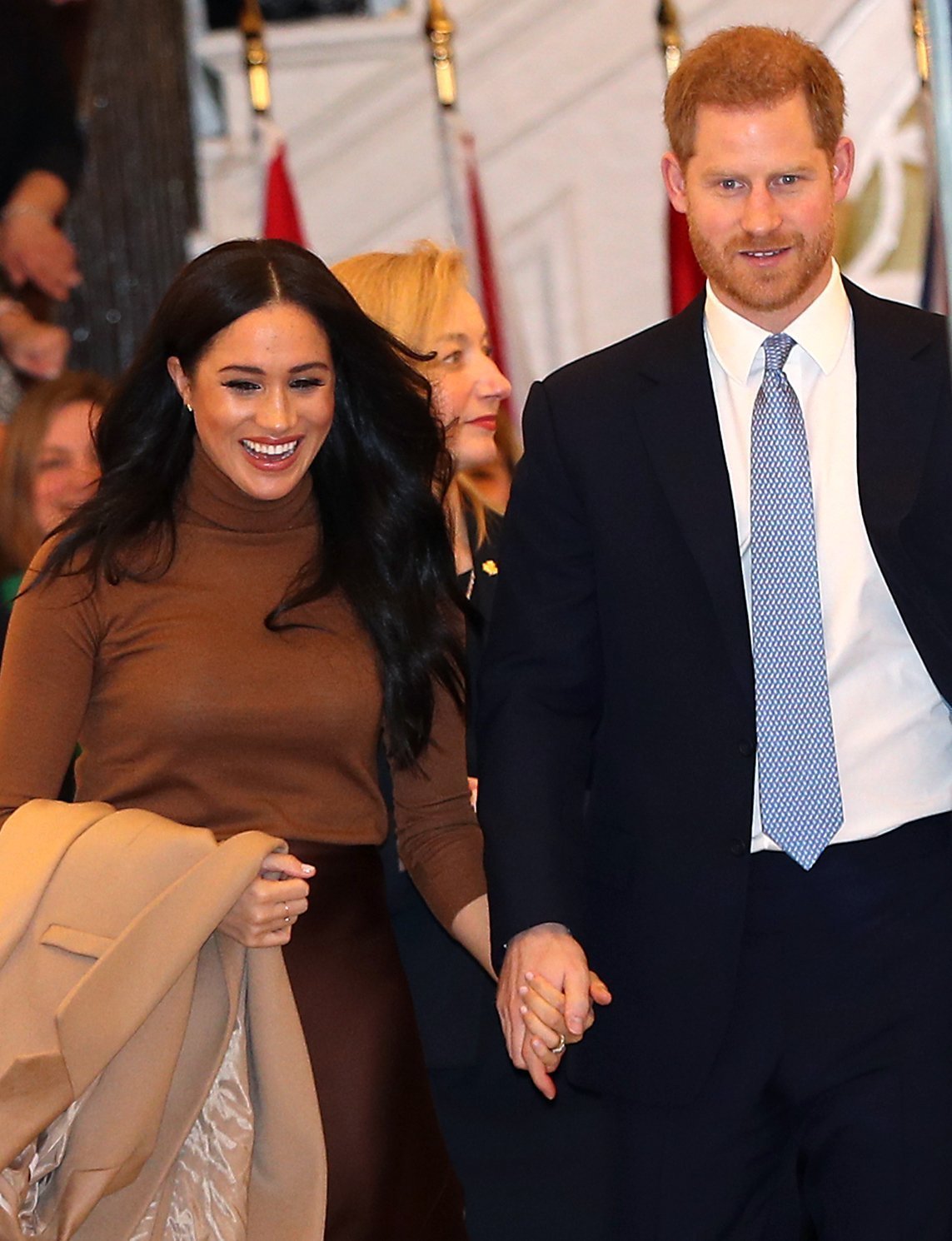 The Duke and Duchess of Sussex leaving after their visit to Canada House, central London, to meet with Canada's High Commissioner to the UK, Janice Charette, as well as staff, to thank them for the warm hospitality and support they received during their recent stay in Canada. Picture date: Tuesday January 7, 2020|Photo: Getty Images
