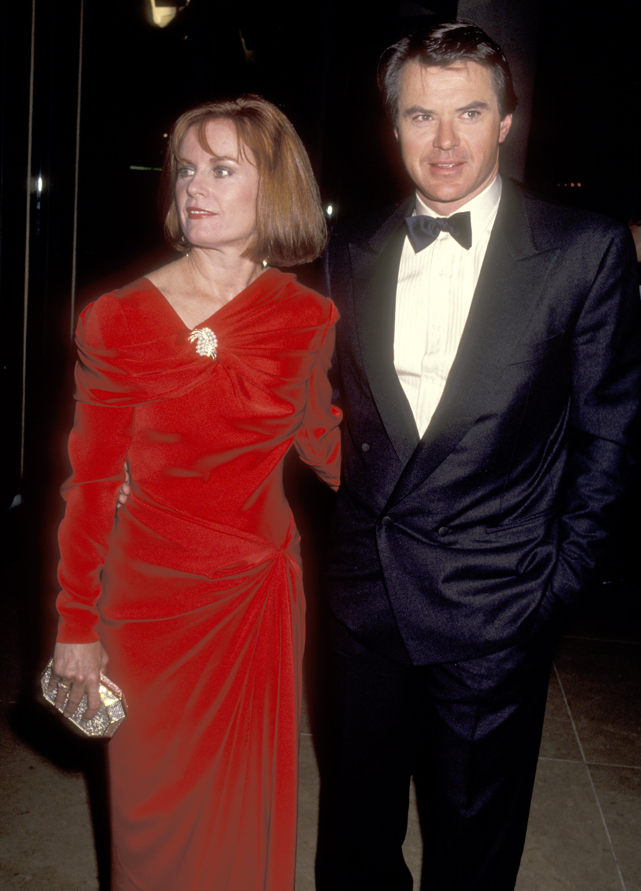 Actor Robert Urich and wife Heather Menzies attend the 48th Annual Golden Globe Awards 1991,  Beverly Hilton Hotel in Beverly Hills, California. | Source: Getty Images