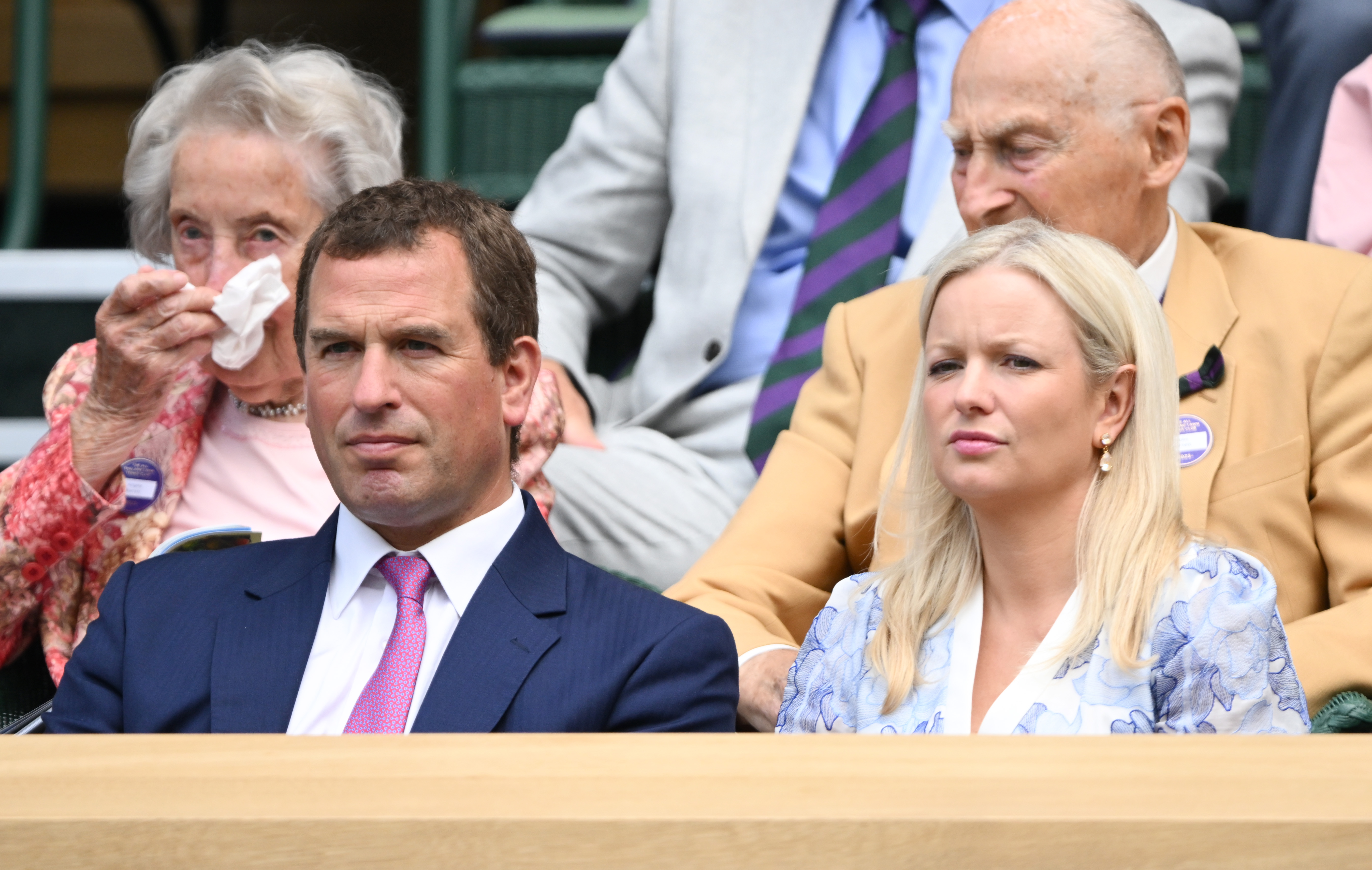 Peter Phillips and Lindsay Wallace during Day 10 of the Wimbledon Tennis Championships in London, England on July 12, 2023 | Source: Getty Images