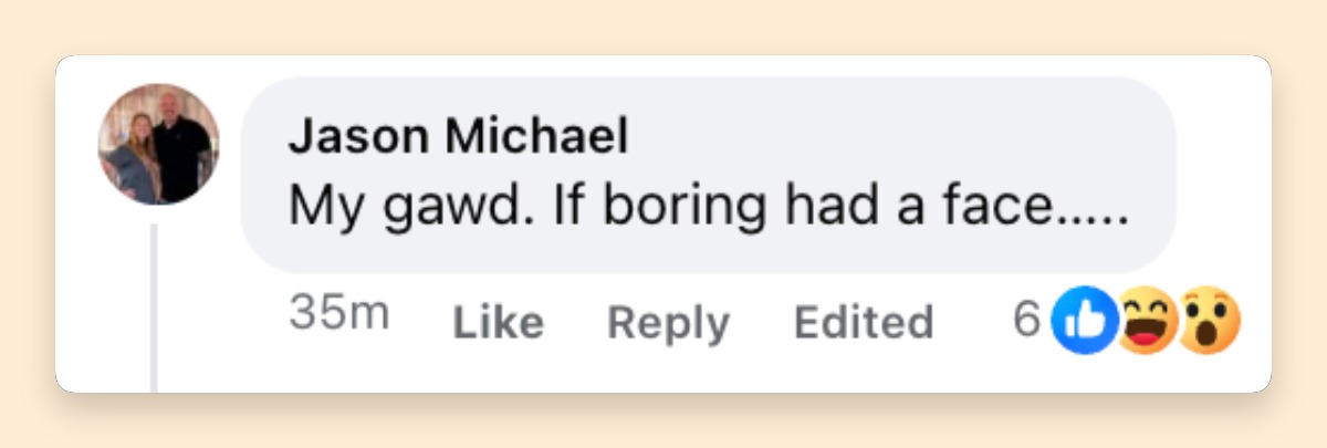 A netizen’s reaction to the announcement of who won Male Artist of the Year at the 2026 ACM Awards | Source: Facebook/AcademyOfCountryMusic