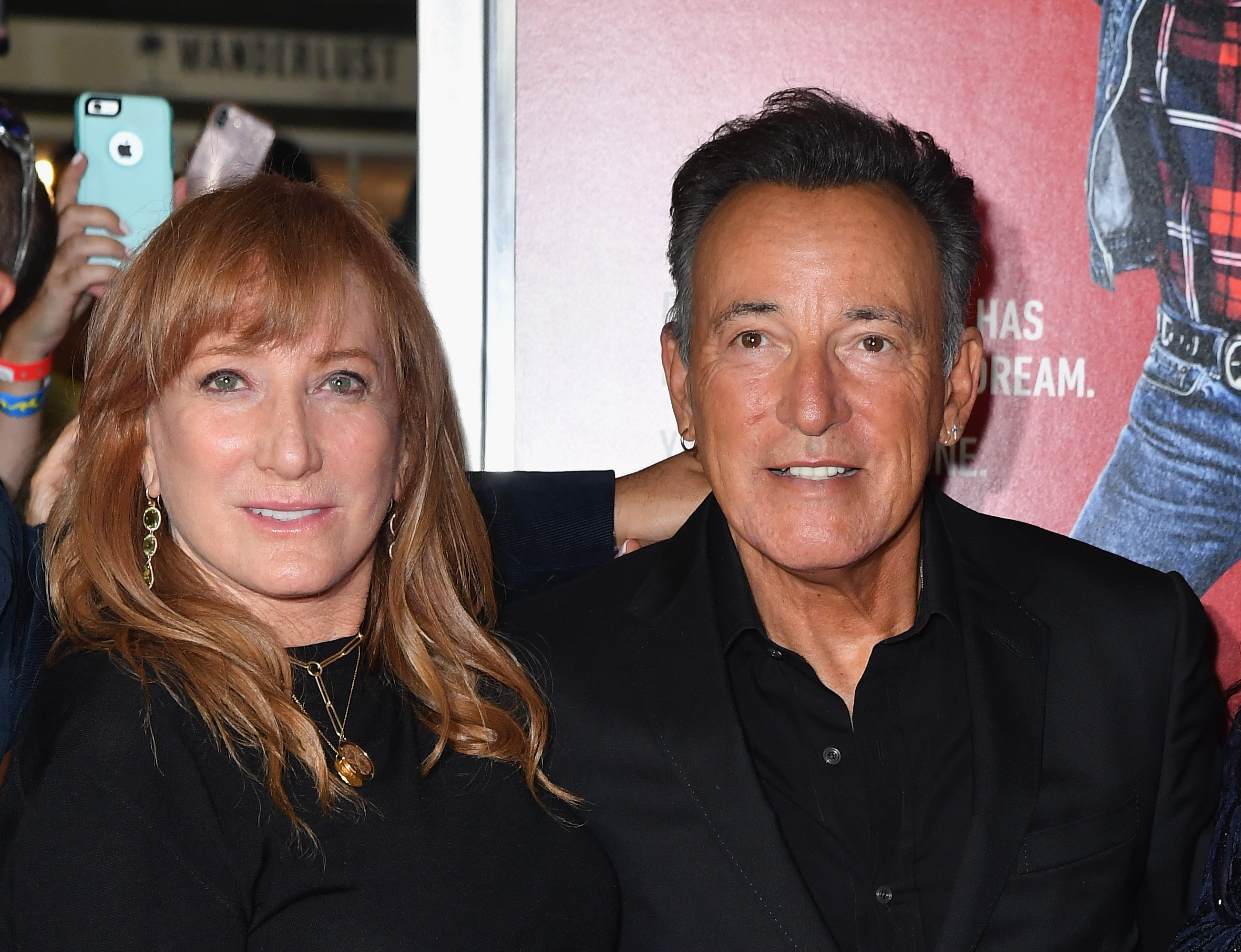 Patti Scialfa and Bruce Springsteen at the premiere of "Blinded by the Light" on August 7, 2019, in Asbury Park, New Jersey. | Source: Getty Images