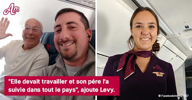 Un père voyage avec sa fille, hôtesse de l'air, tout le réveillon de Noël pour qu'elle ne se sente pas seule