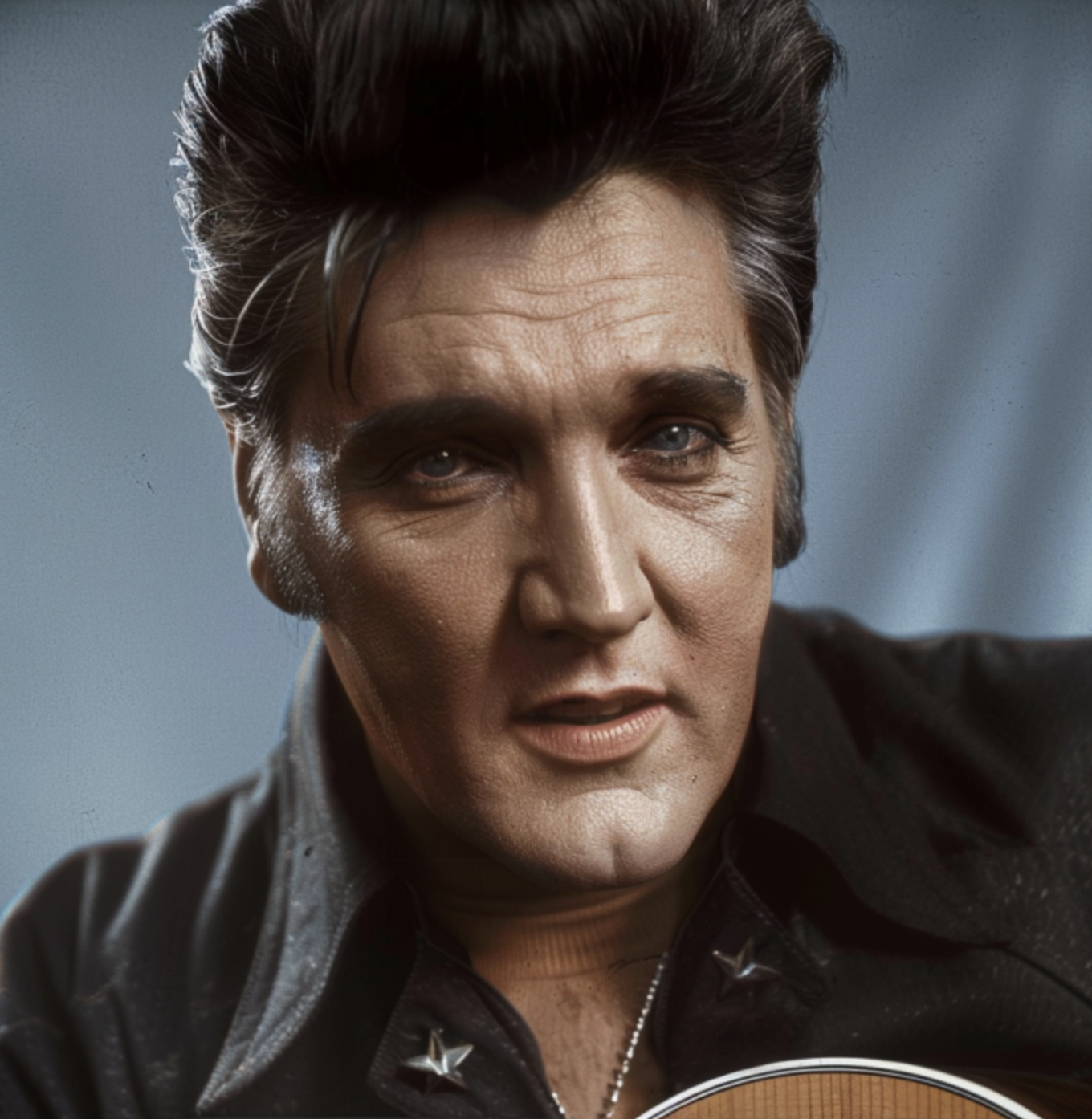 AI image of Elvis Presley in old age | Source: Midjourney