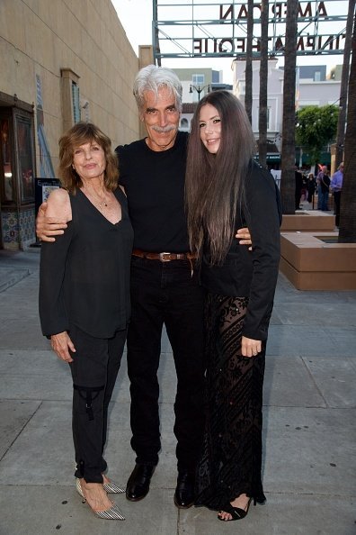 Katharine Ross, Sam Elliott and daughter Cleo Elliott at the Egyptian Theatre on June 5, 2017 in Hollywood, California | Photo: Getty Images