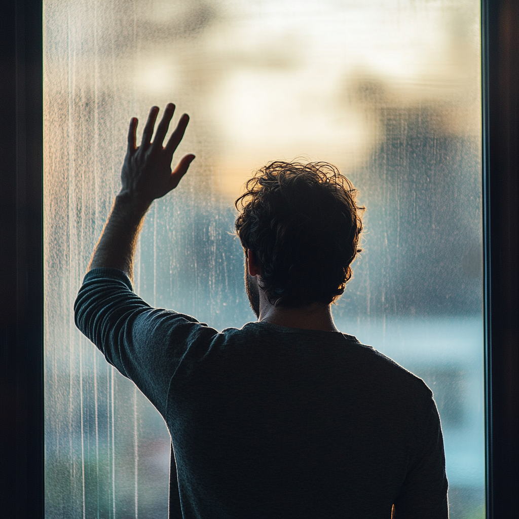 A man waving his hand | Source: Midjourney