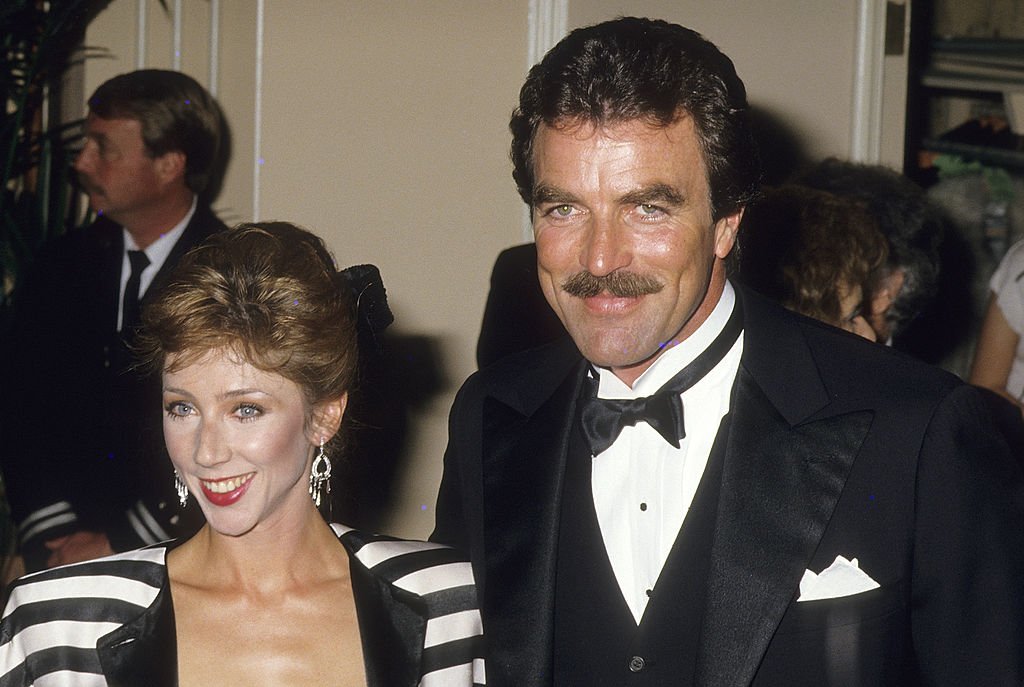 Schauspieler Tom Selleck und Freundin Jillie Mack am 31. Januar 1987 im Beverly Hilton Hotel in Beverly Hills, Kalifornien. | Quelle: Getty Images