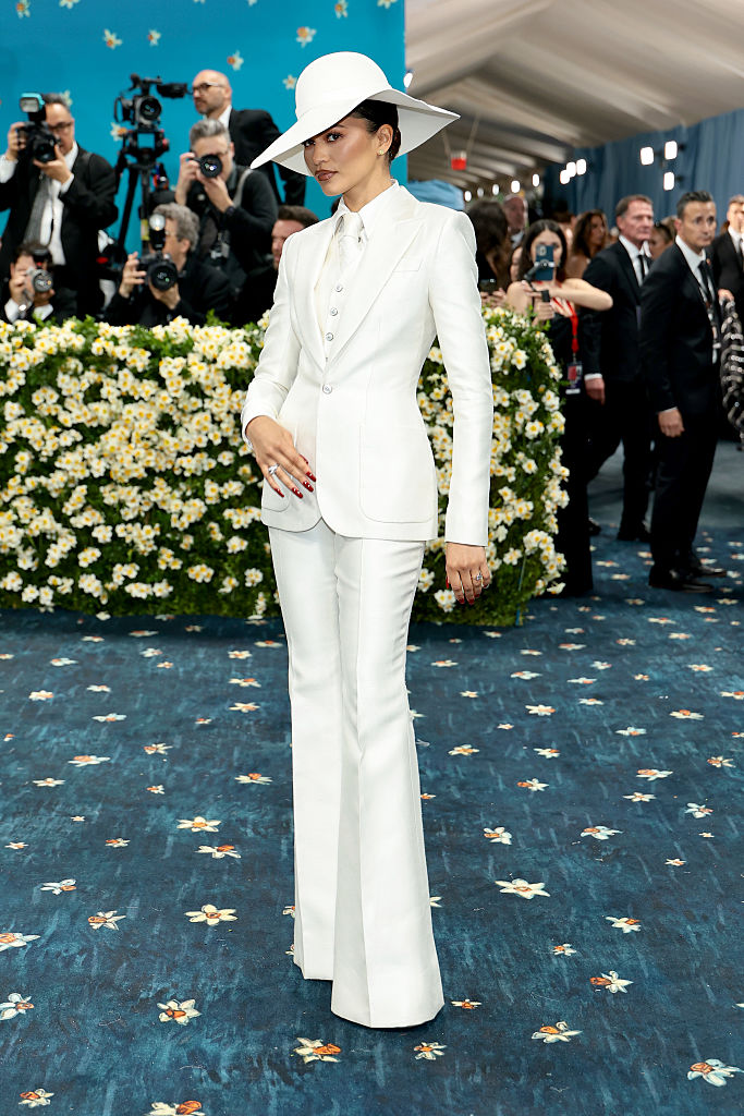 Zendaya attends the 2025 Met Gala at the Metropolitan Museum of Art in New York City on May 5, celebrating the theme "Superfine: Tailoring Black Style."