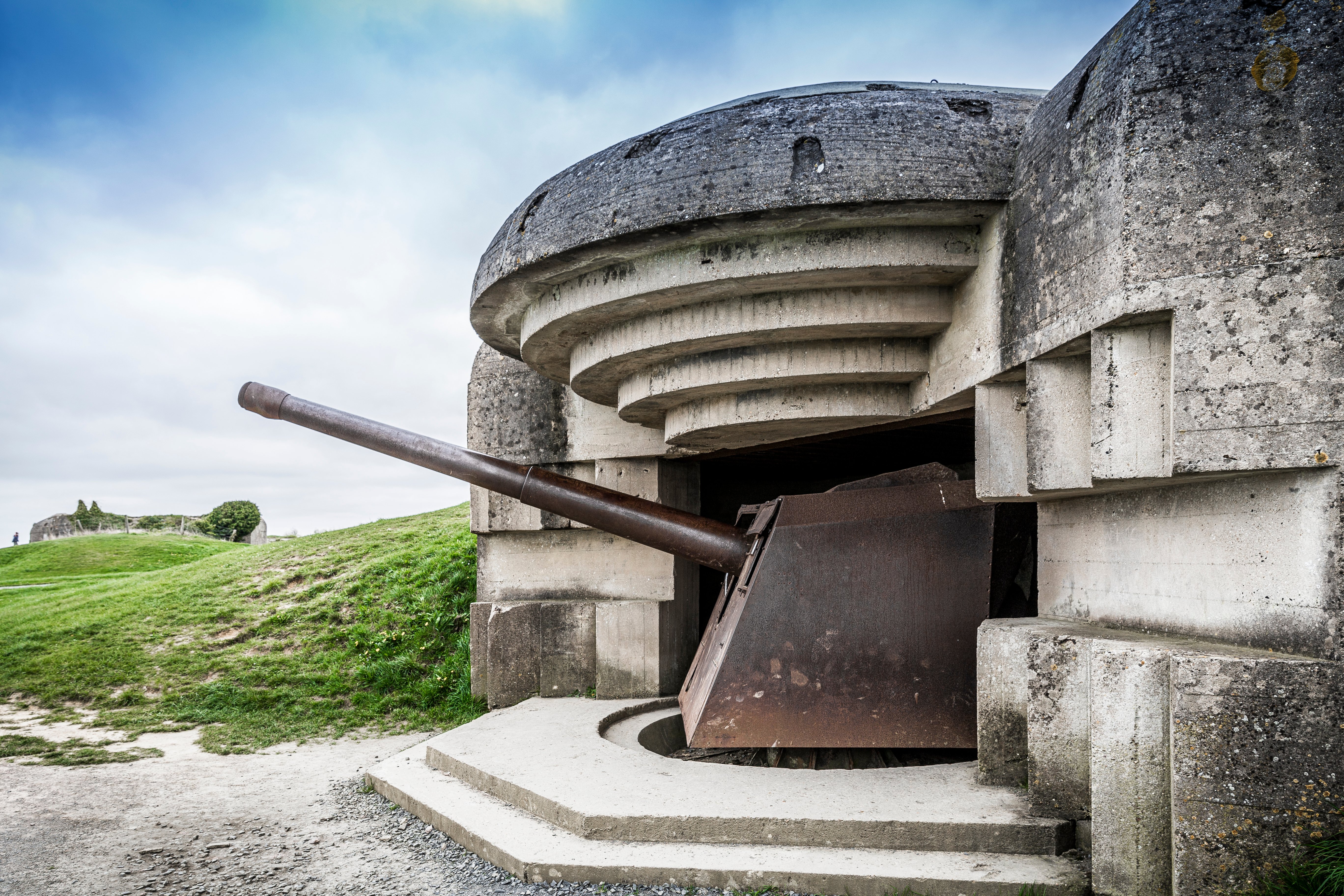 La batería Longues-sur-Mer es una batería de artillería alemana de la Segunda Guerra Mundial en Francia. | Foto: Shutterstock