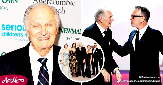 Alan Alda gets emotional during a powerful speech at the SAG Awards