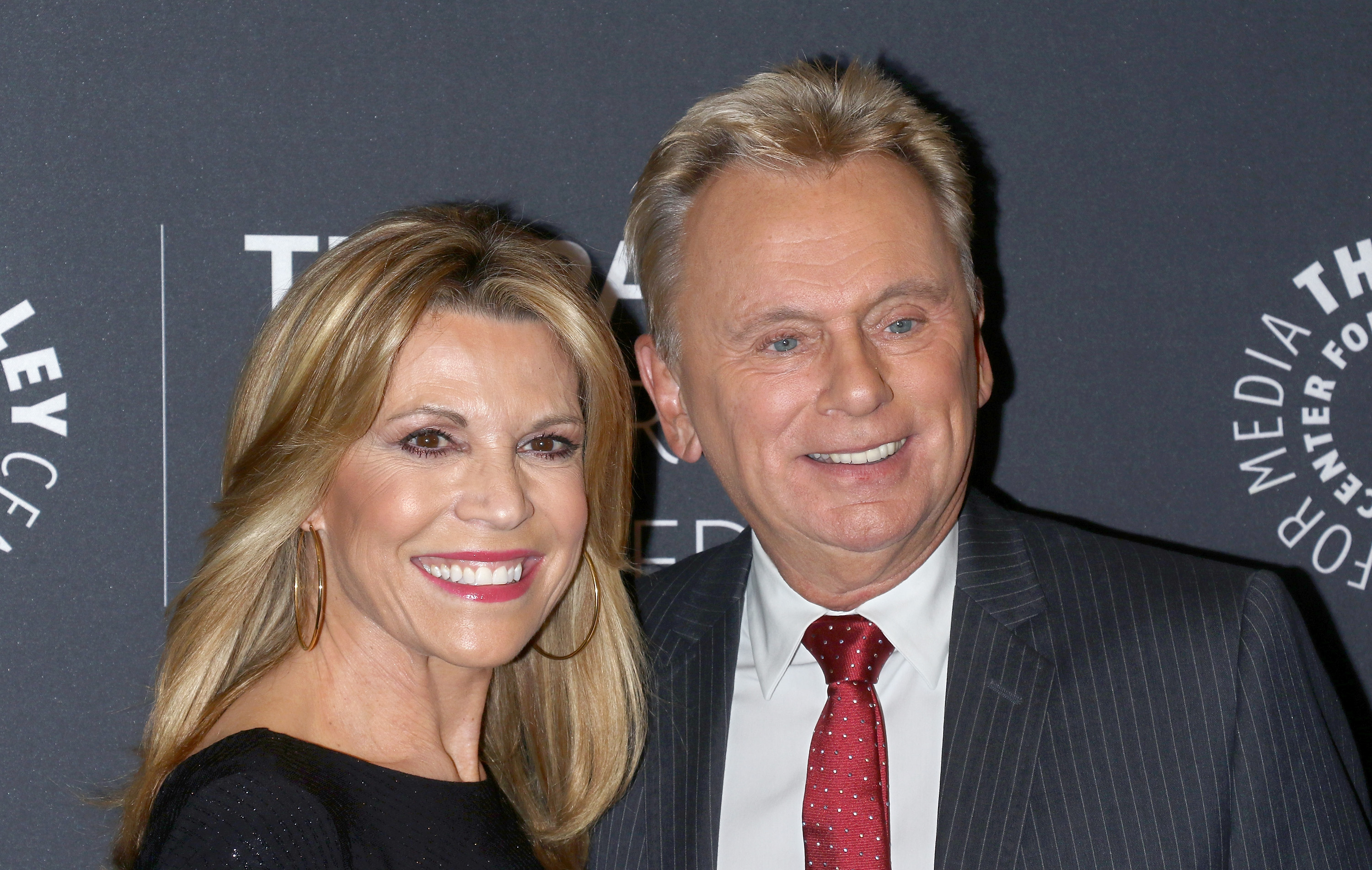 Vanna White and Pat Sajak attend The Wheel of Fortune: 35 Years as America's Game at The Paley Center for Media in New York City on November 15, 2017 | Source: Getty Images