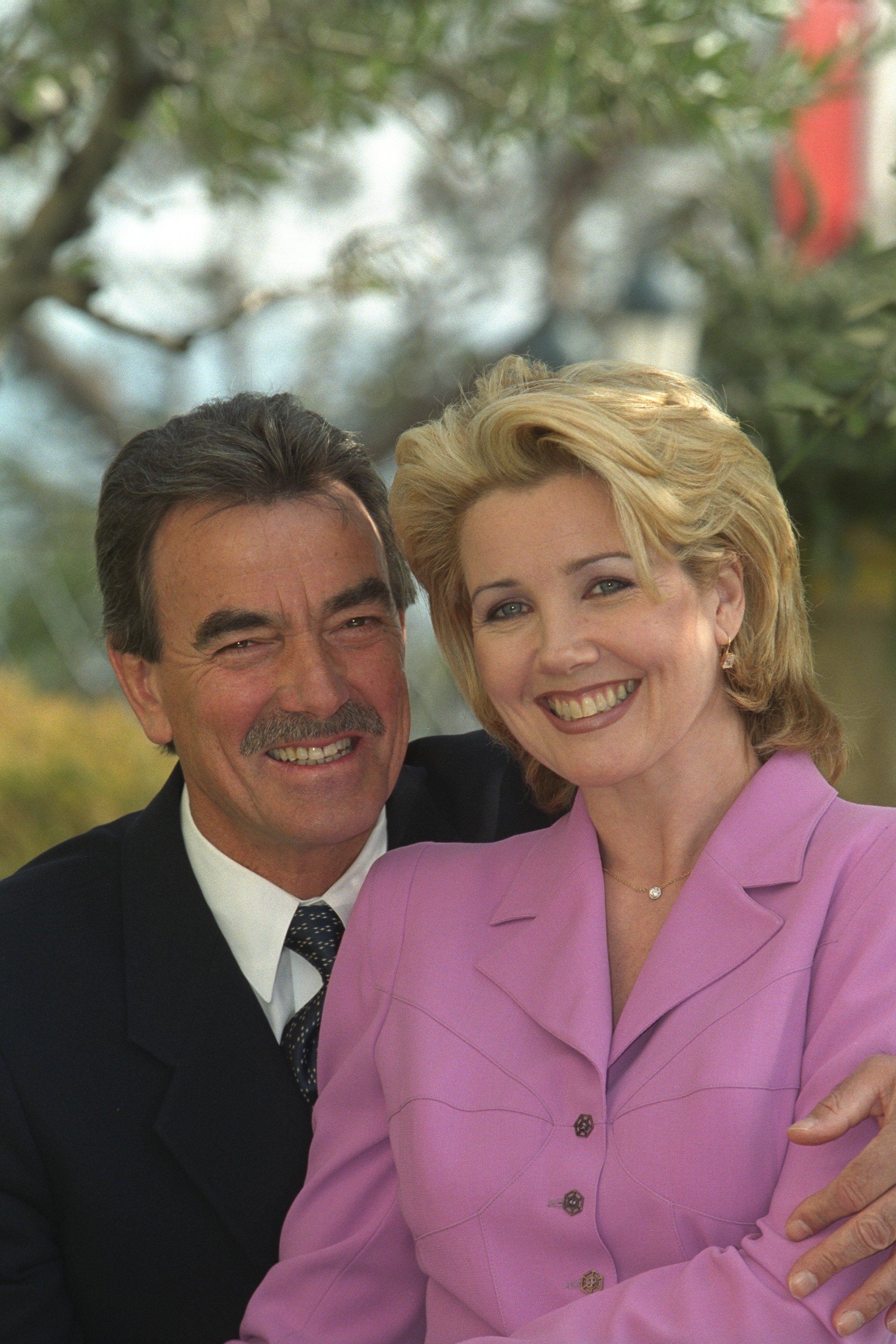 Eric Braeden and Melody Scott Thomas at the Monaco TV Festival on February 19, 1999. | Source: Eric Robert/Sygma/Getty Images