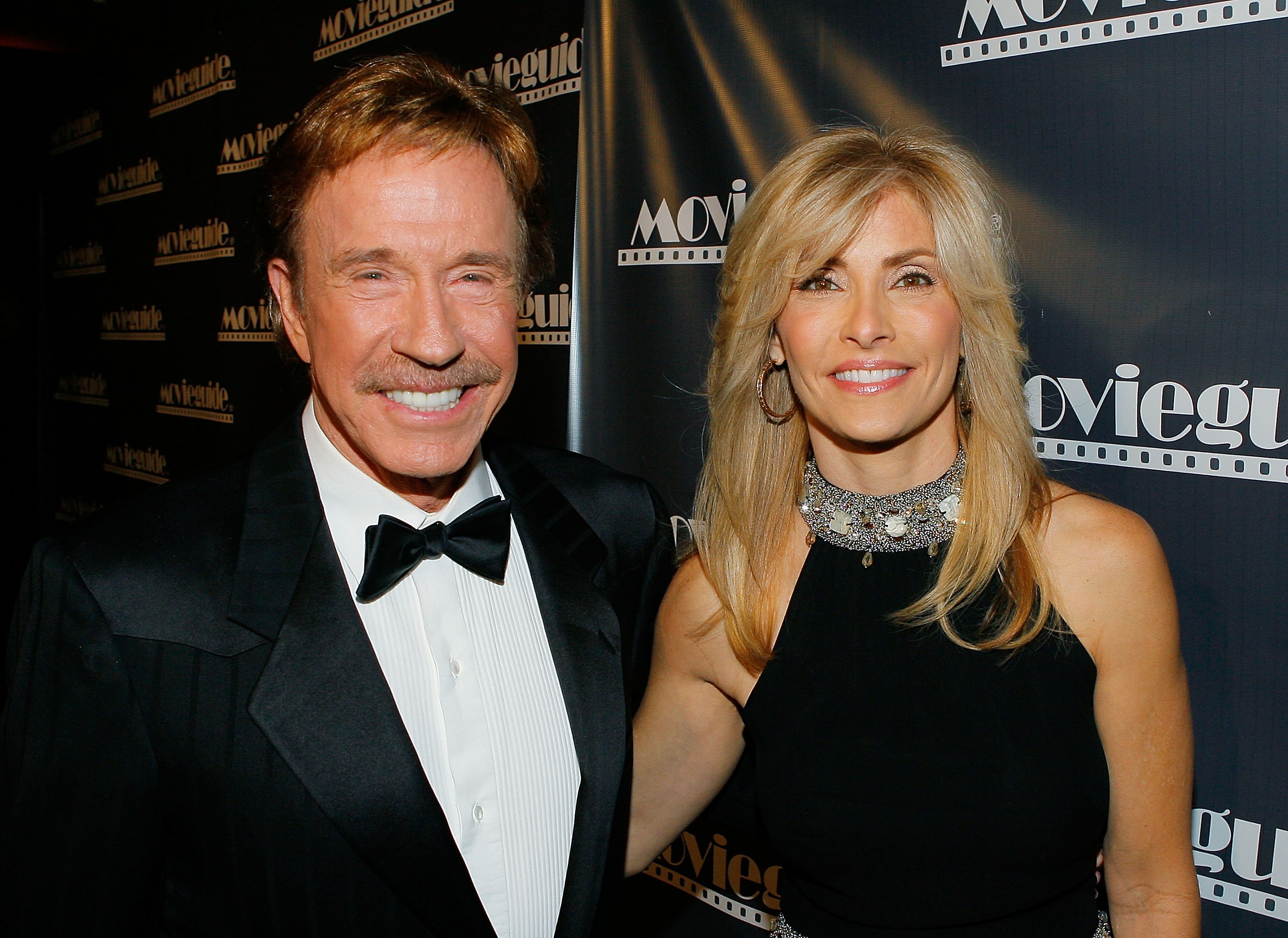 Chuck Norris and wife Gena O'Kelley at the 17th Annual Movieguide Faith and Values Awards at the Beverly Hilton Hotel in Beverly Hills, California | Photo: Vince Bucci/WireImage via Getty Images